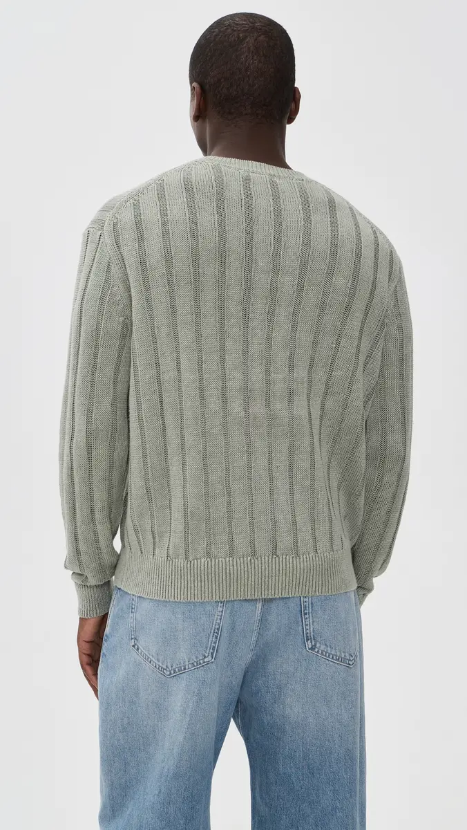 Madewell x Shopbop Wide Rib Linen Sweater | Thumbnail 4