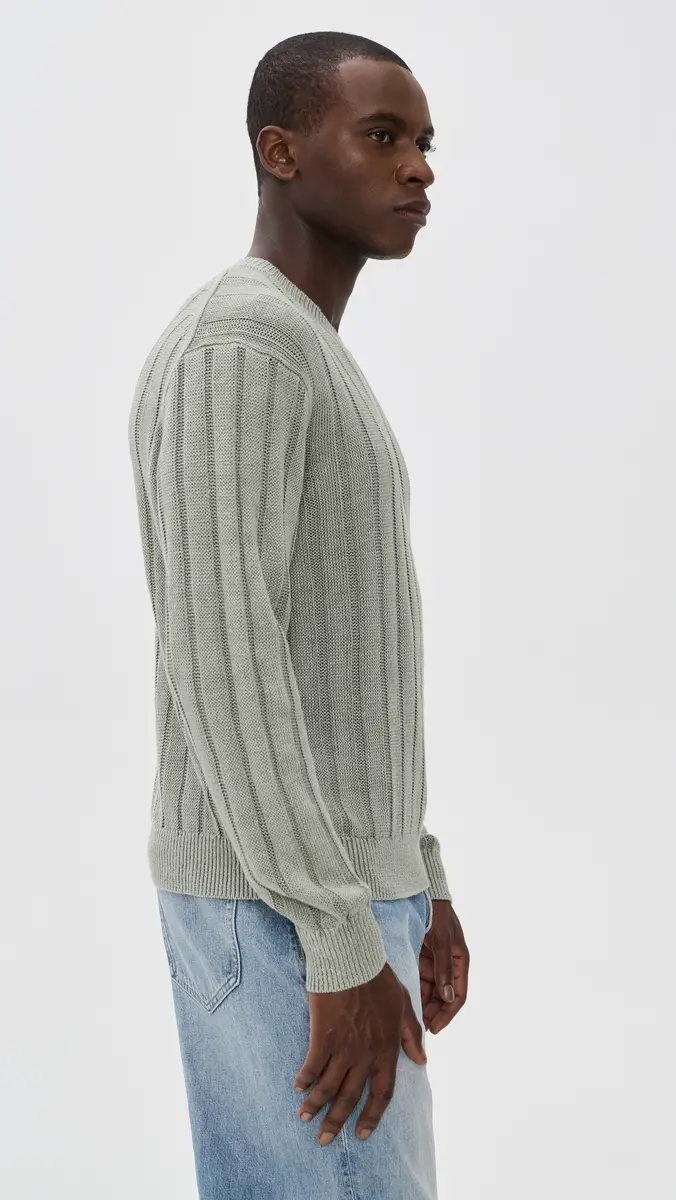 Madewell x Shopbop Wide Rib Linen Sweater | Thumbnail 5