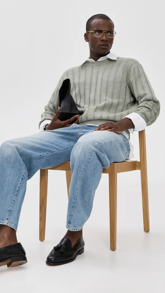 Madewell x Shopbop Wide Rib Linen Sweater | Thumbnail 6