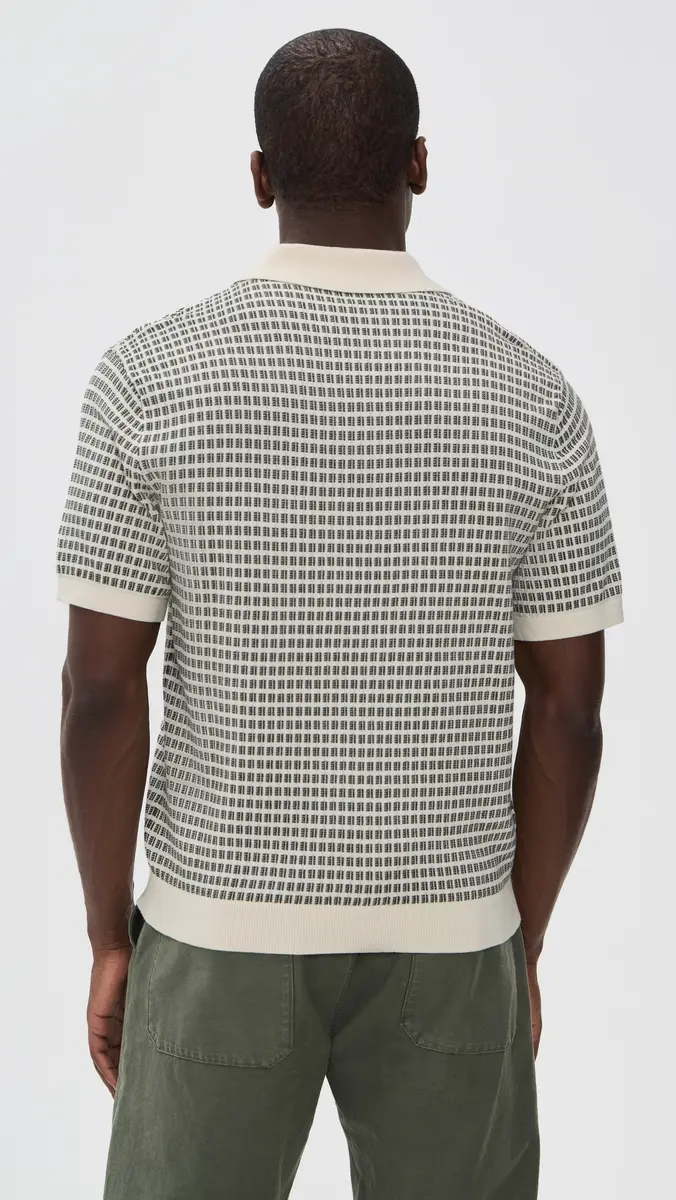 Madewell x Shopbop Sum Stitch Single Button Polo Shirt | Thumbnail 3 Madewell x Shopbop Sum Stitch Single Button Polo Shirt | Thumbnail 3