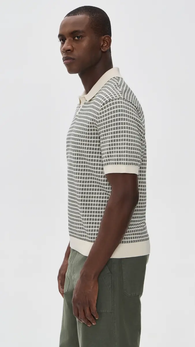 Madewell x Shopbop Sum Stitch Single Button Polo Shirt | Thumbnail 4 Madewell x Shopbop Sum Stitch Single Button Polo Shirt | Thumbnail 4