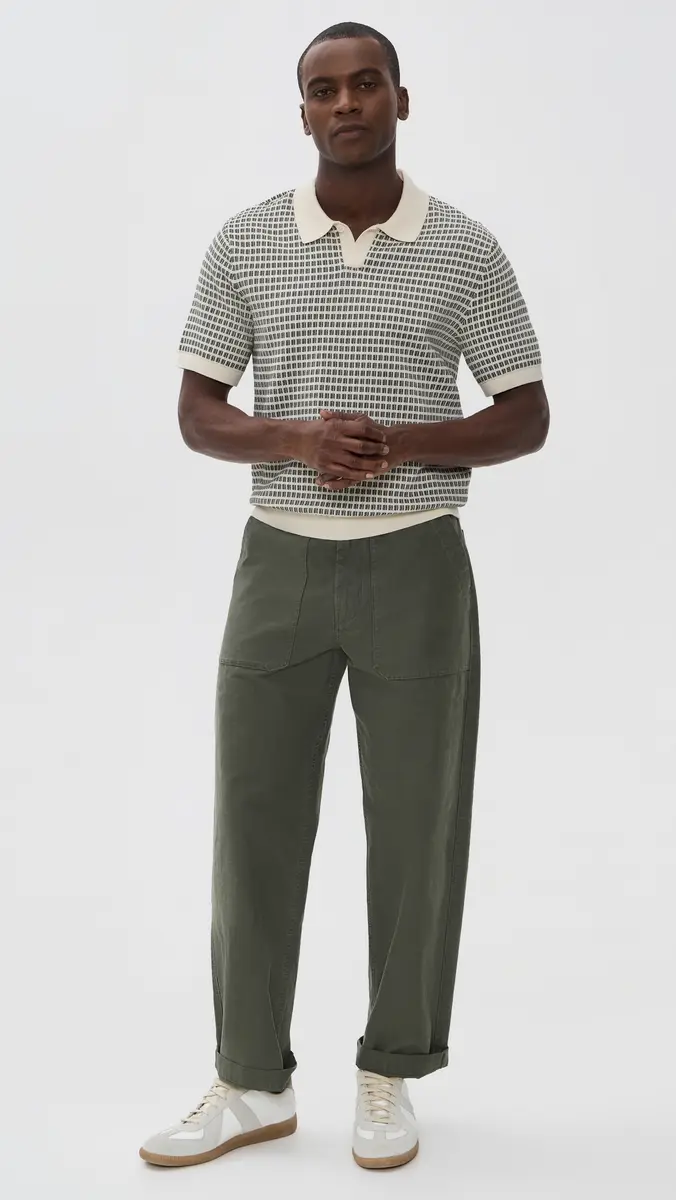 Madewell x Shopbop Sum Stitch Single Button Polo Shirt | Thumbnail 5 Madewell x Shopbop Sum Stitch Single Button Polo Shirt | Thumbnail 5