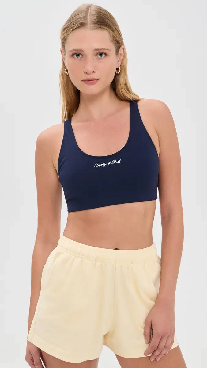 Sporty & Rich Signature Logo Sports Bra | Thumbnail 2 Sporty & Rich Signature Logo Sports Bra | Thumbnail 2