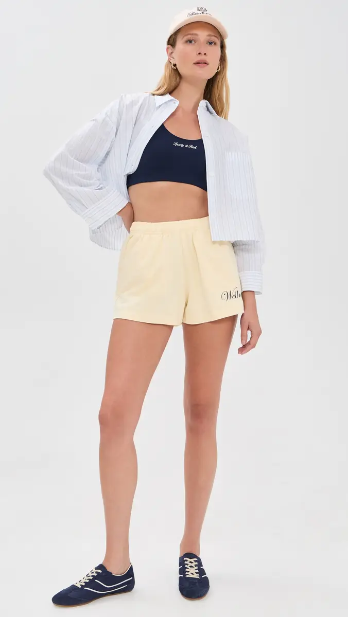 Sporty & Rich Signature Logo Sports Bra | Thumbnail 5 Sporty & Rich Signature Logo Sports Bra | Thumbnail 5