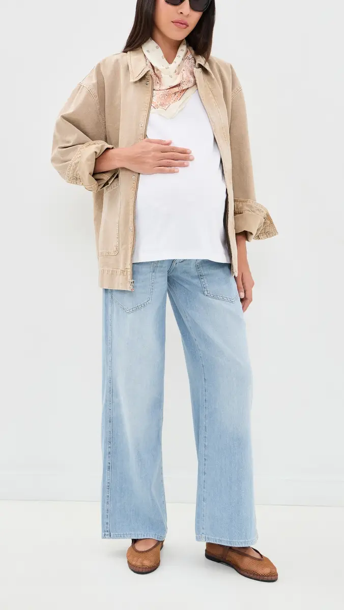 DL1961 x Bumpsuit Hepburn Wide Leg Maternity Jeans | Thumbnail 5 DL1961 x Bumpsuit Hepburn Wide Leg Maternity Jeans | Thumbnail 5
