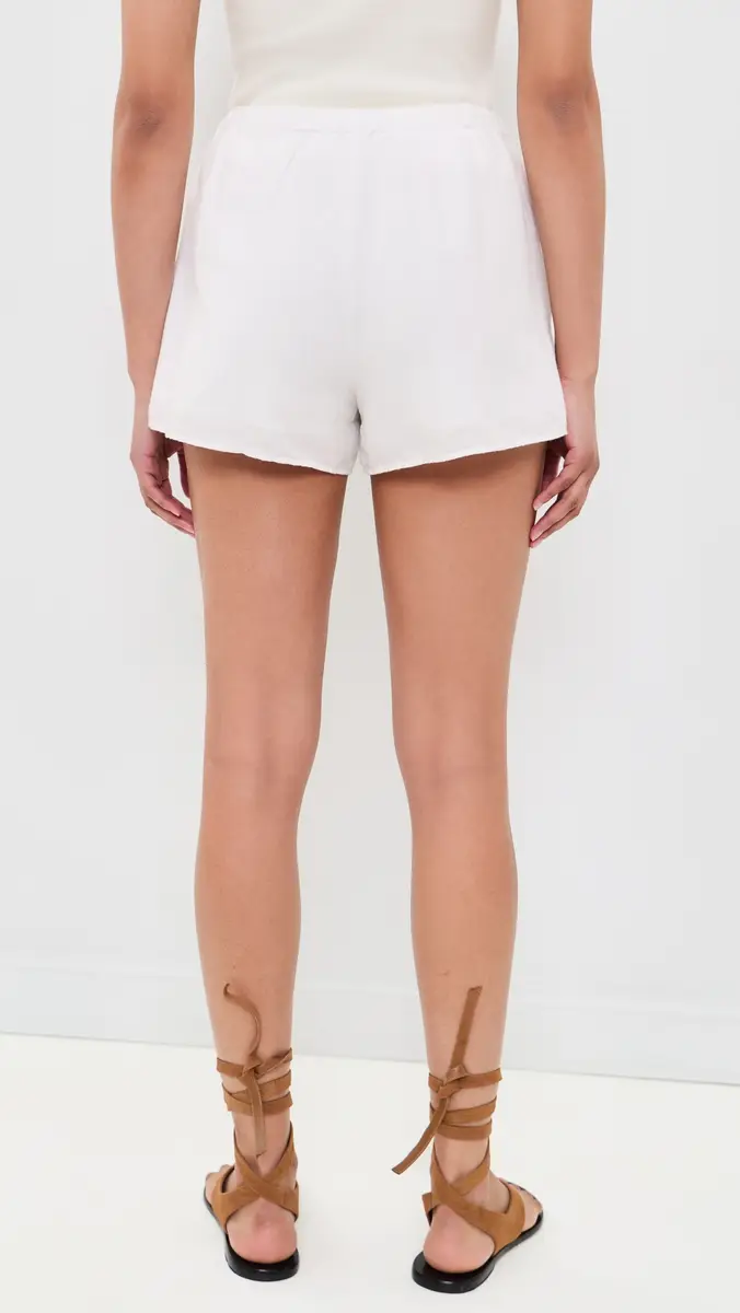 Madewell x Shopbop Pull-On Linen Shorts | Thumbnail 3