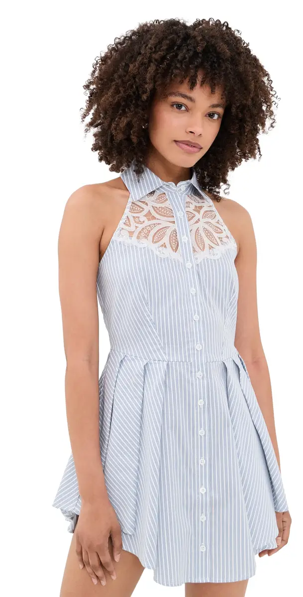 Halter Neck Poplin Dress Halter Neck Poplin Dress