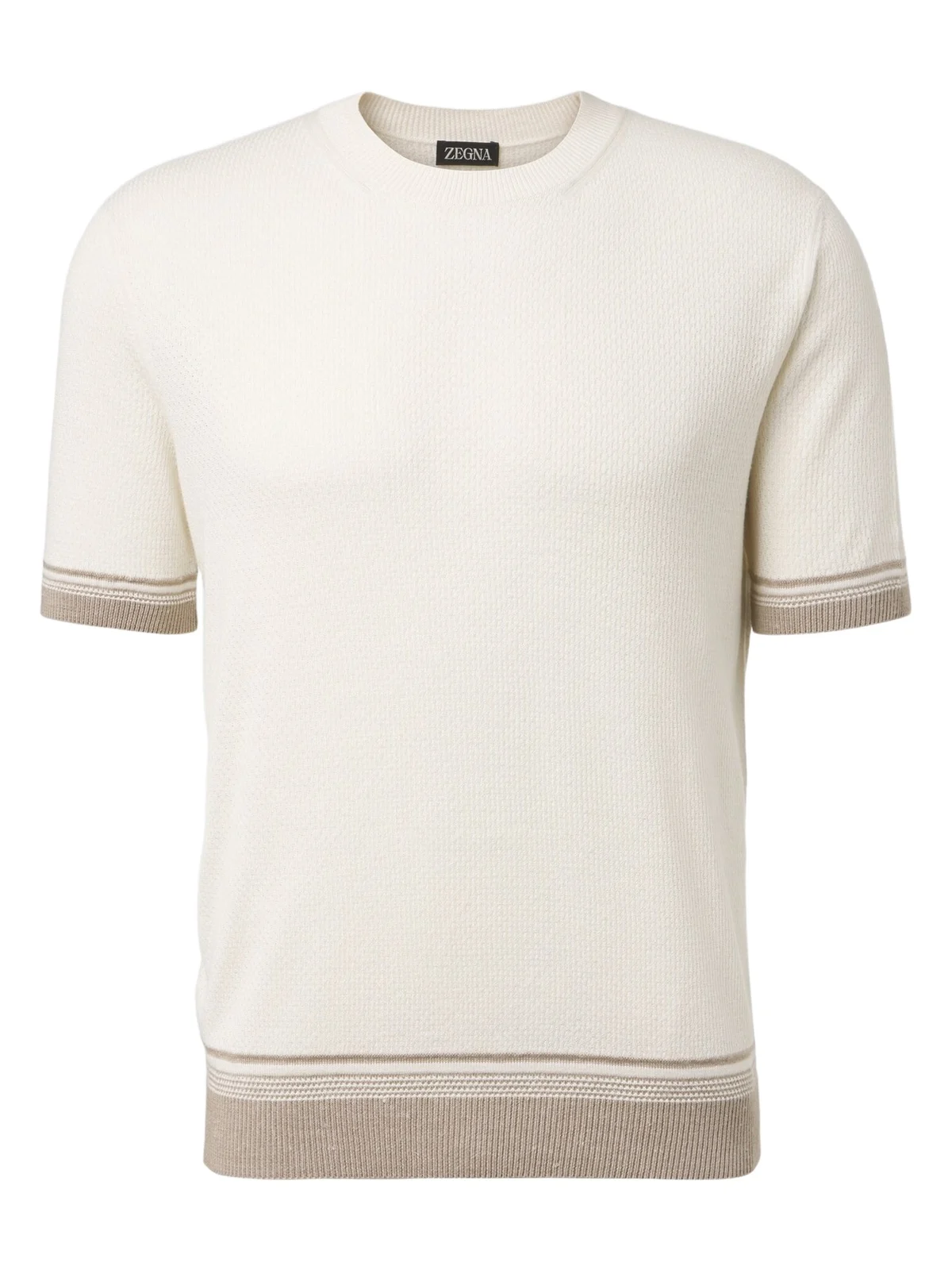 Zegna Waffle-knit silk, linen, and cashmere sweater