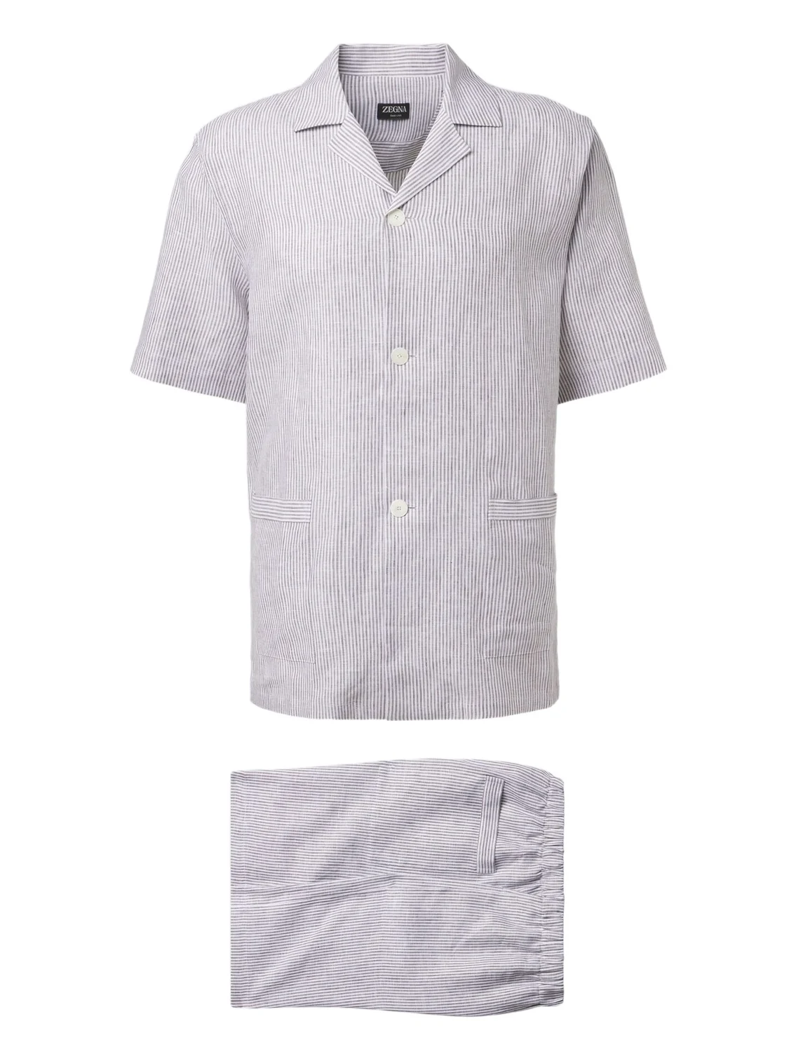 Striped linen pajamas