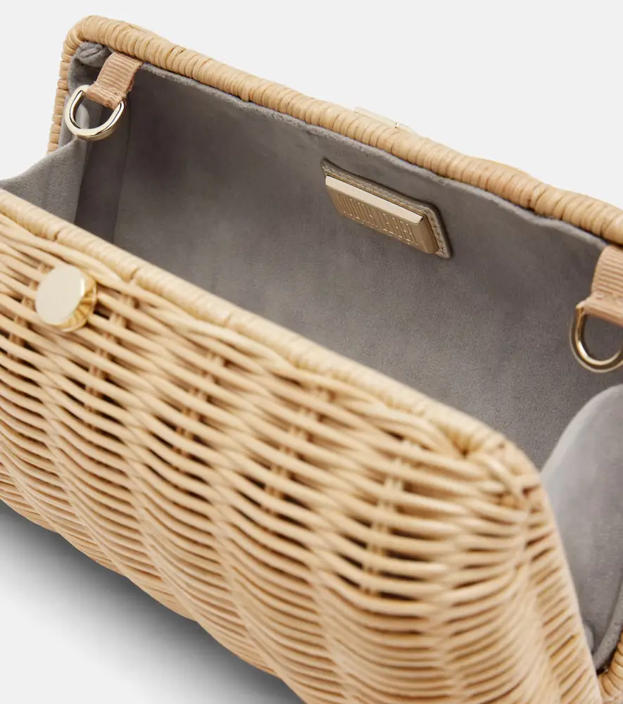 Judith Leiber Couture Poppy embellished wicker clutch | Thumbnail 2 Judith Leiber Couture Poppy embellished wicker clutch | Thumbnail 2