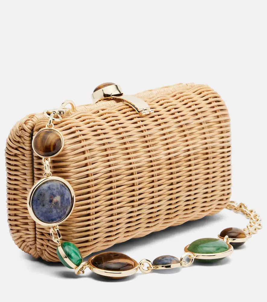 Judith Leiber Couture Poppy embellished wicker clutch | Thumbnail 3 Judith Leiber Couture Poppy embellished wicker clutch | Thumbnail 3