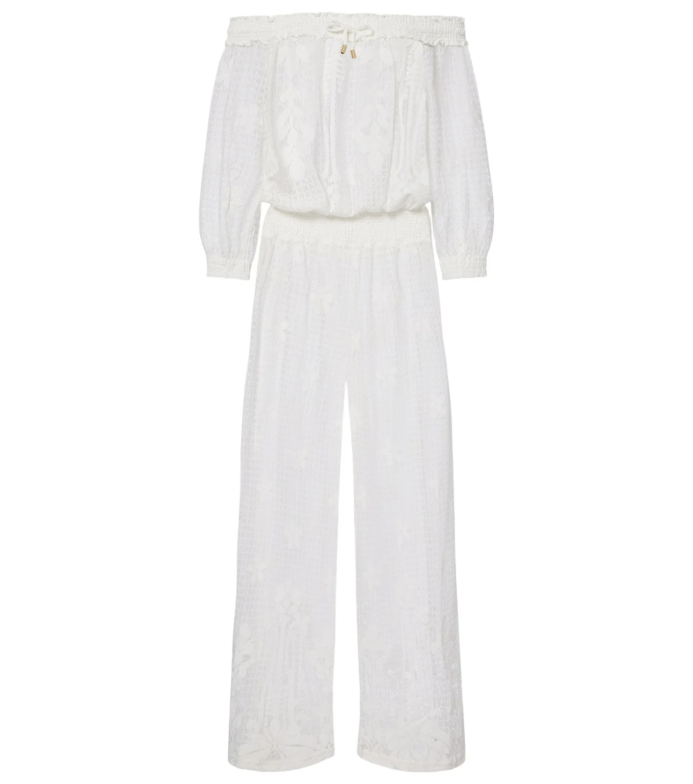 Tully crochet cotton-blend jumpsuit