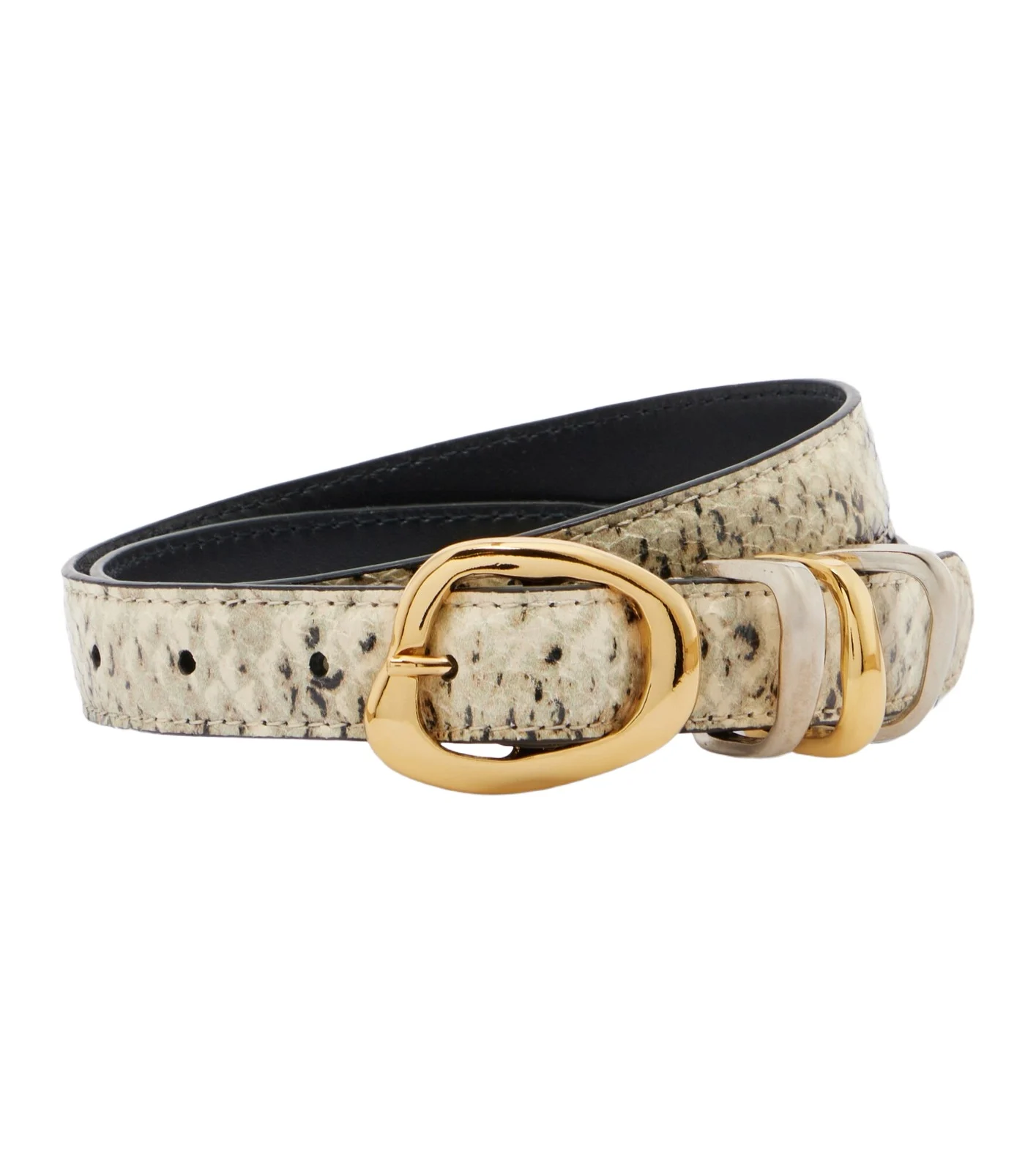 Tugela snake-effect leather belt
