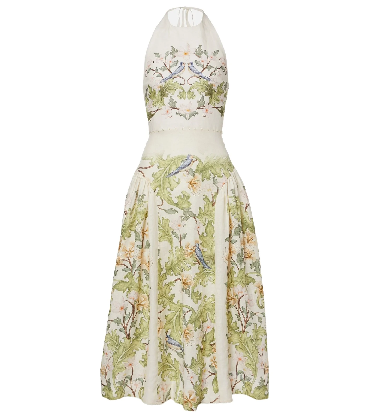 Balsa Anhelo floral linen midi dress Balsa Anhelo floral linen midi dress