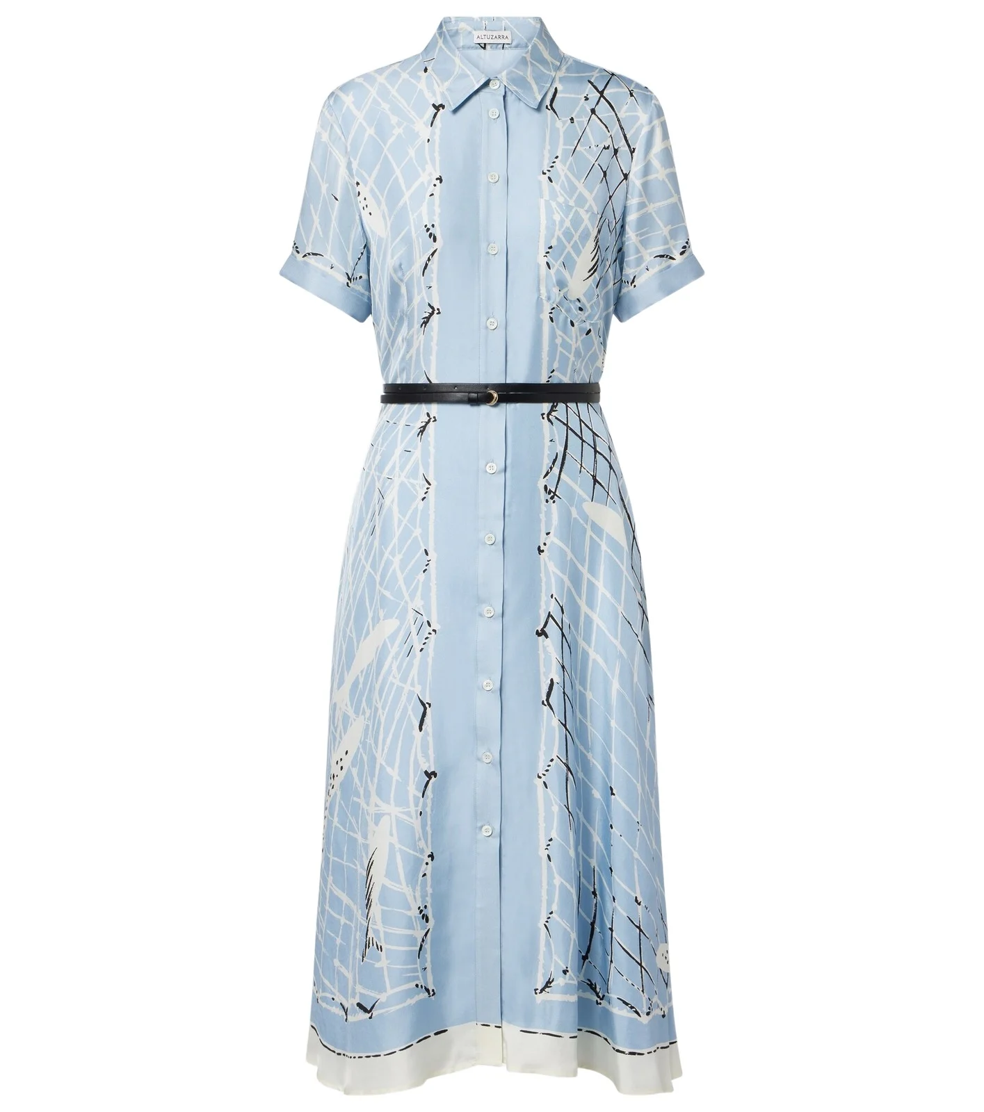 Kiera printed silk shirt dress Kiera printed silk shirt dress