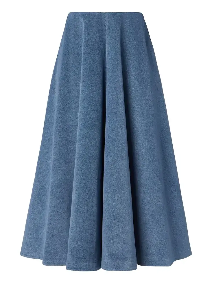Varda denim midi skirt