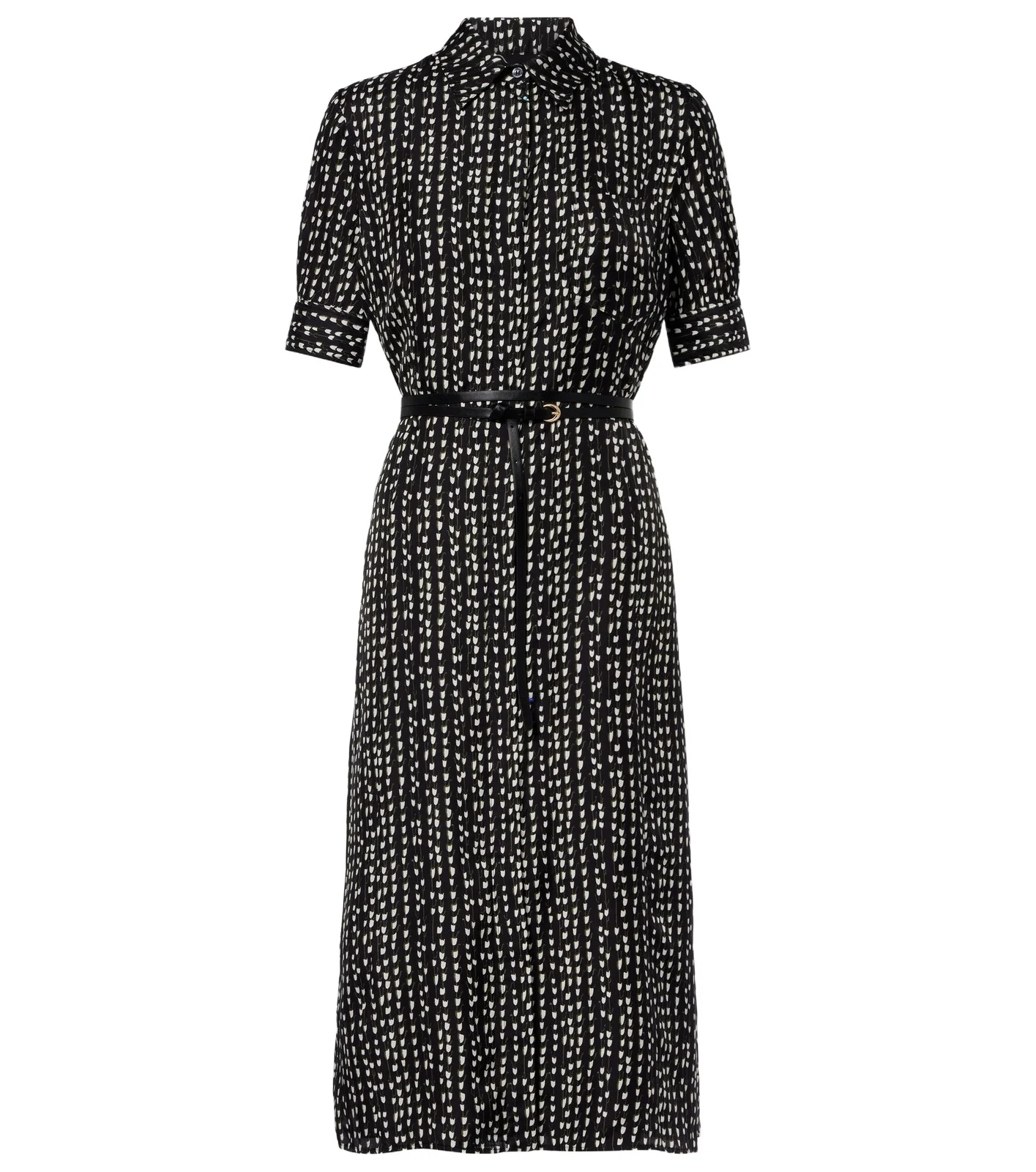 Kieran silk printed shirt dress