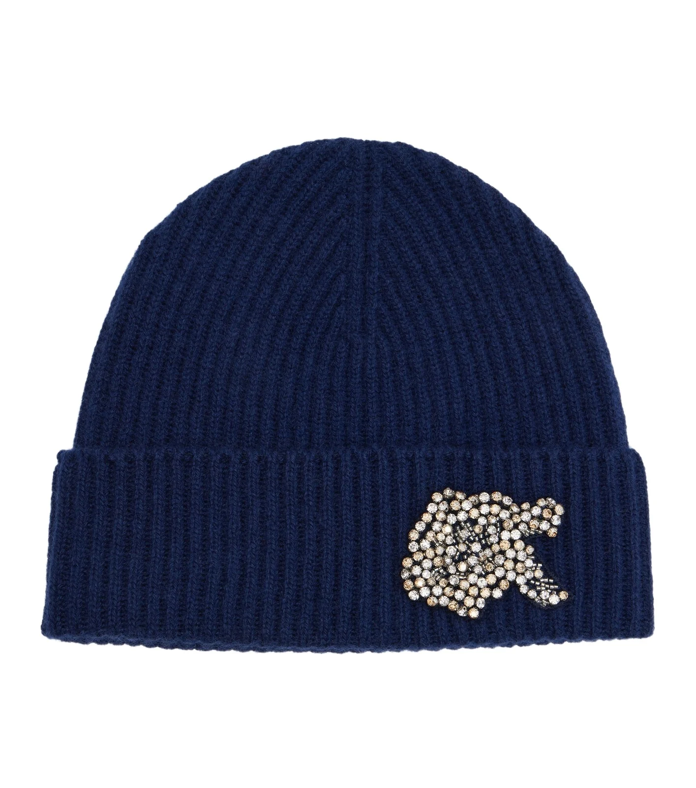 Embellished cashmere beanie