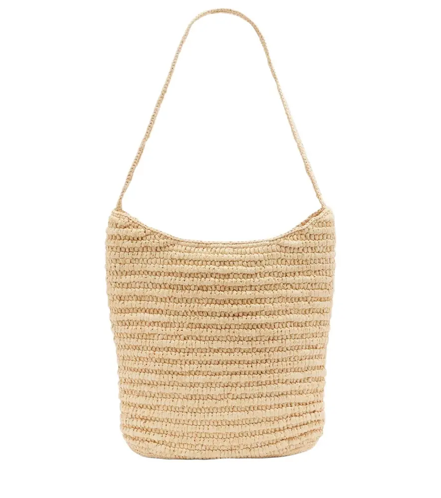 Alma Medium raffia shoulder bag Alma Medium raffia shoulder bag