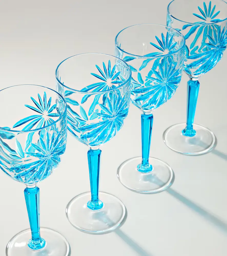 LES OTTOMANS Set of 4 crystal wine glasses | Thumbnail 2