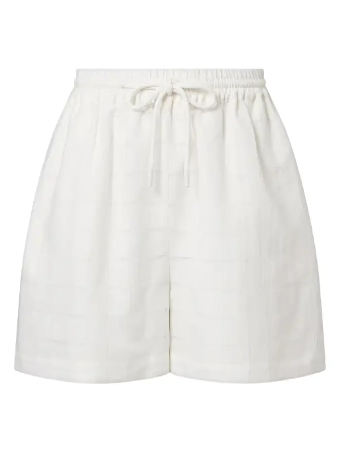 Boston checked linen and cotton shorts Boston checked linen and cotton shorts