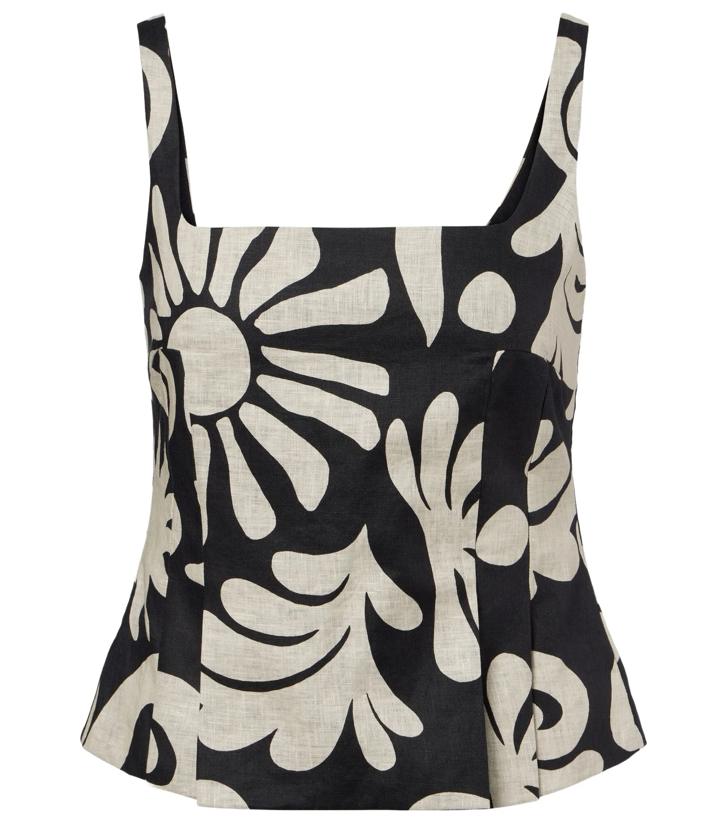Rami printed linen top