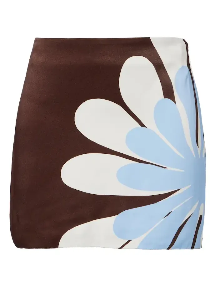 Ricci floral miniskirt