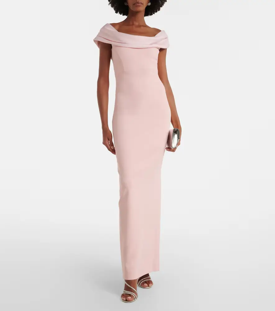 Solace London Adele satin-trimmed gown | Thumbnail 5