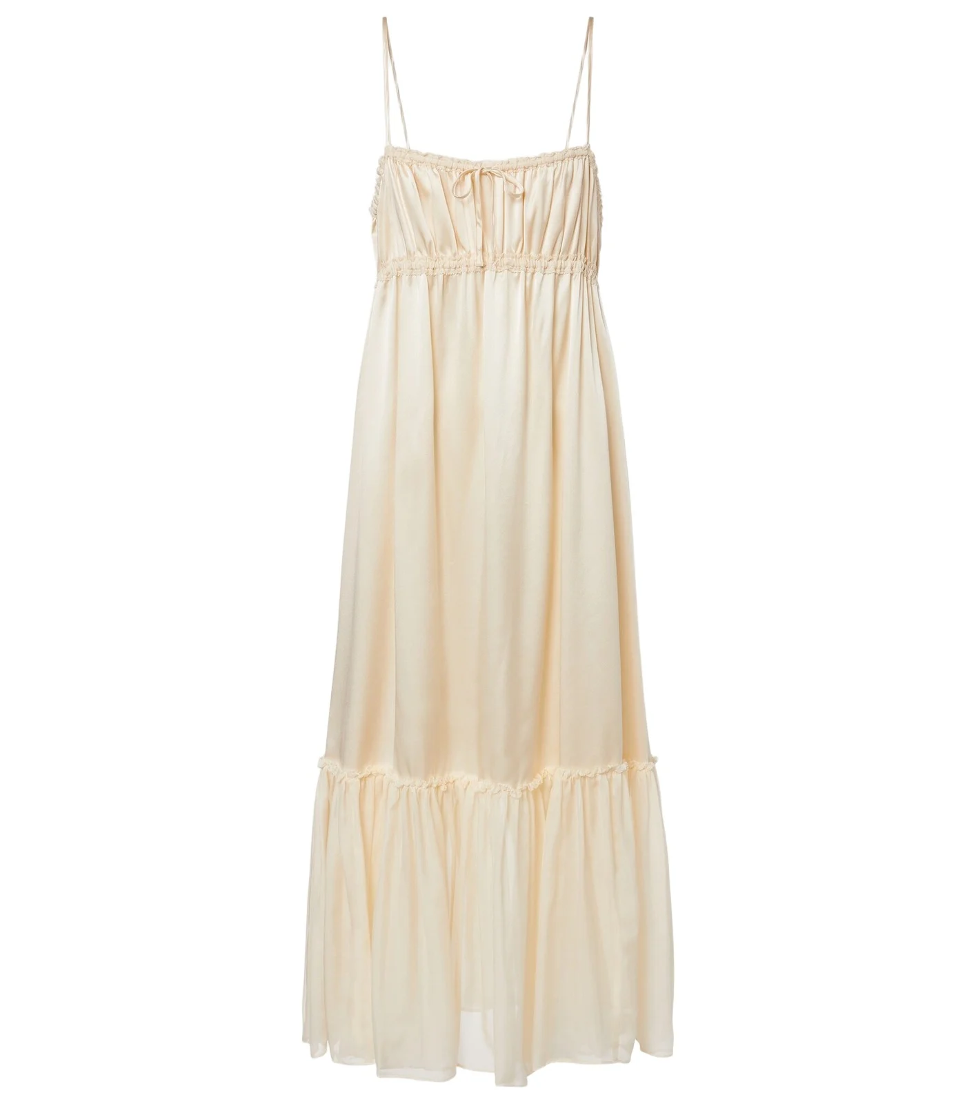 Marielle ruched silk midi dress Marielle ruched silk midi dress