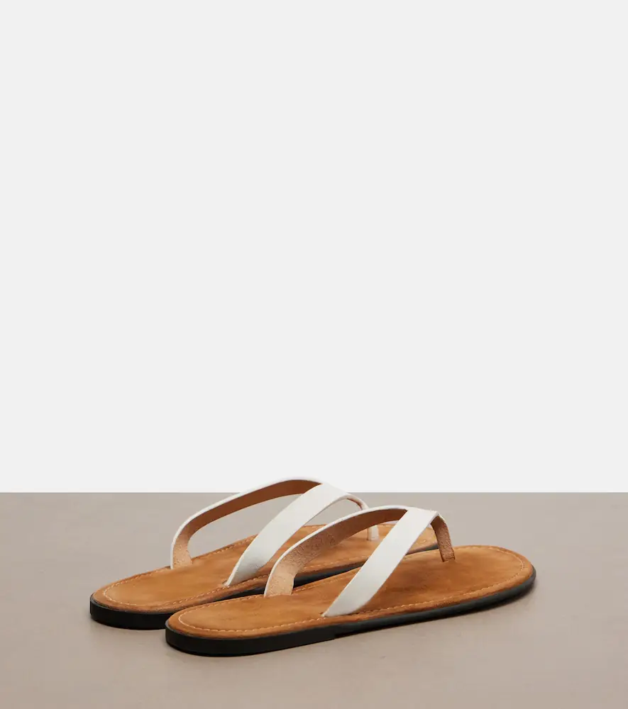 The Row Beach leather thong sandals | Thumbnail 4