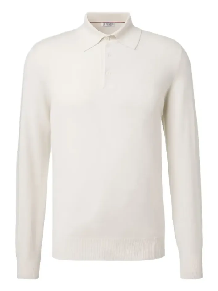 Cashmere polo sweater