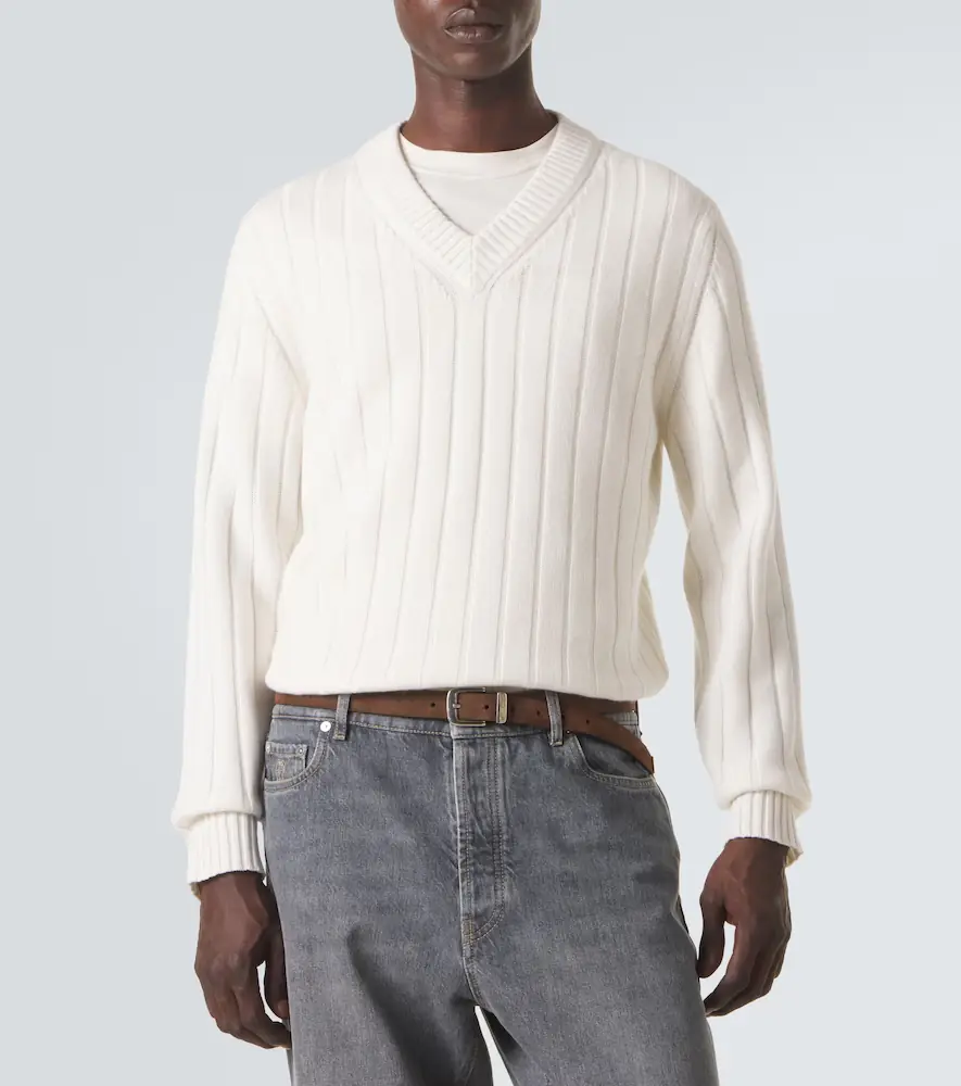 Brunello Cucinelli Ribbed-knit cashmere sweater | Thumbnail 2