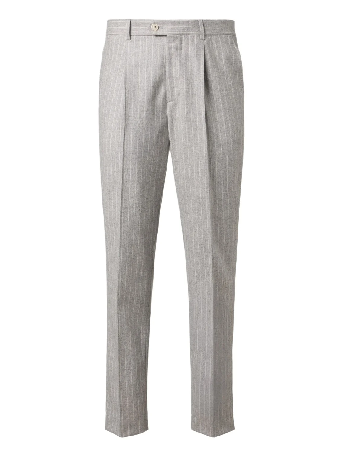 Brunello Cucinelli Pinstripe wool and cashmere tapered pants