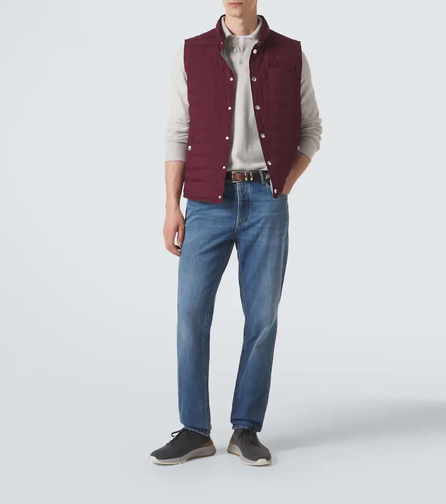 Brunello Cucinelli Leather-trimmed sneakers | Thumbnail 7