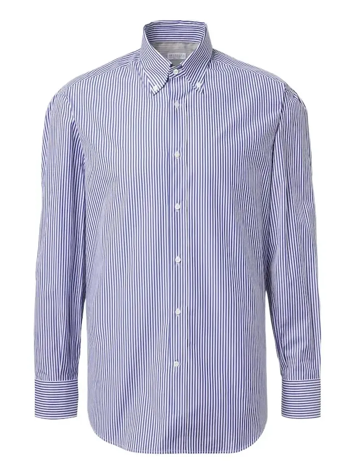 Brunello Cucinelli Striped cotton shirt