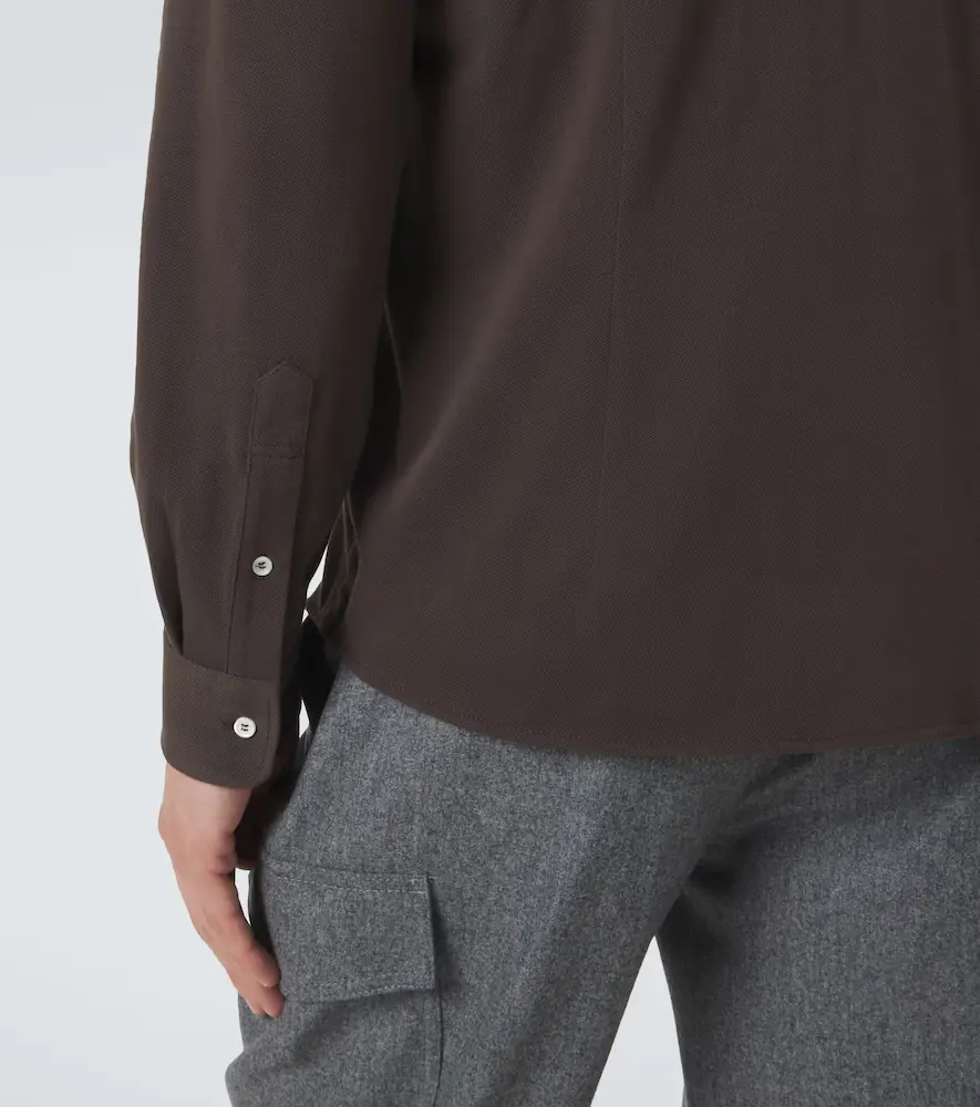 Brunello Cucinelli Cotton piqué shirt | Thumbnail 5 Brunello Cucinelli Cotton piqué shirt | Thumbnail 5