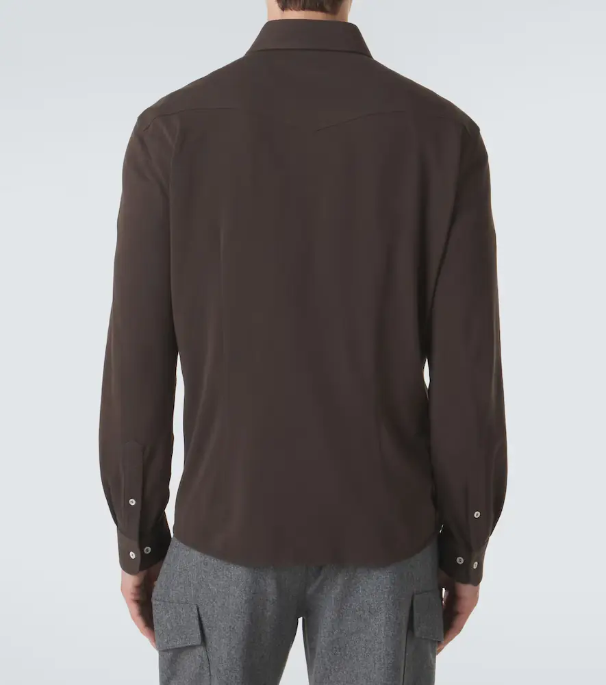 Brunello Cucinelli Cotton piqué shirt | Thumbnail 6 Brunello Cucinelli Cotton piqué shirt | Thumbnail 6