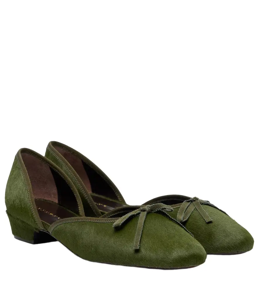 Herbert Levine 24/7 calf hair ballet flats