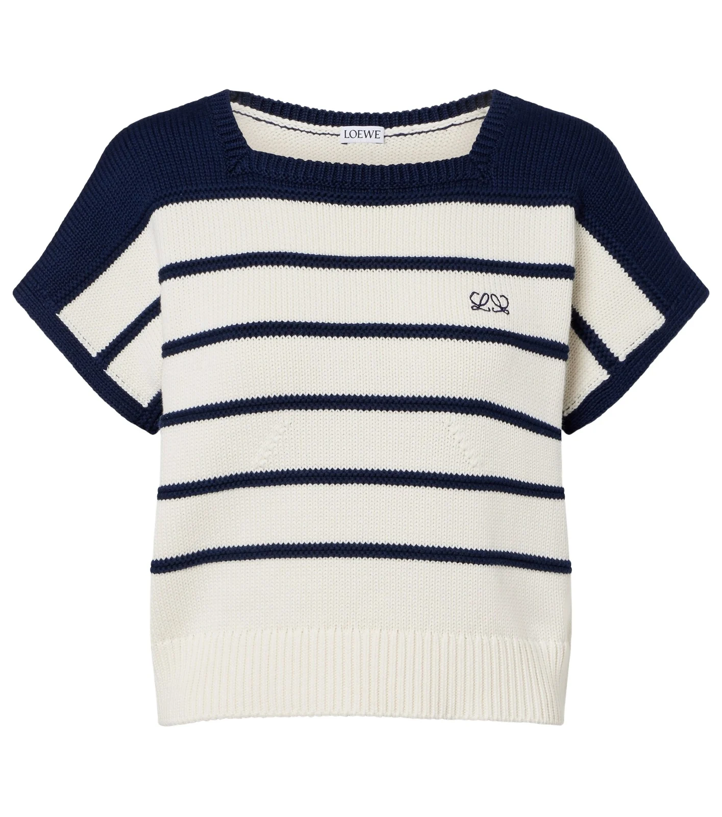 Striped cotton and wool sweater Striped cotton and wool sweater