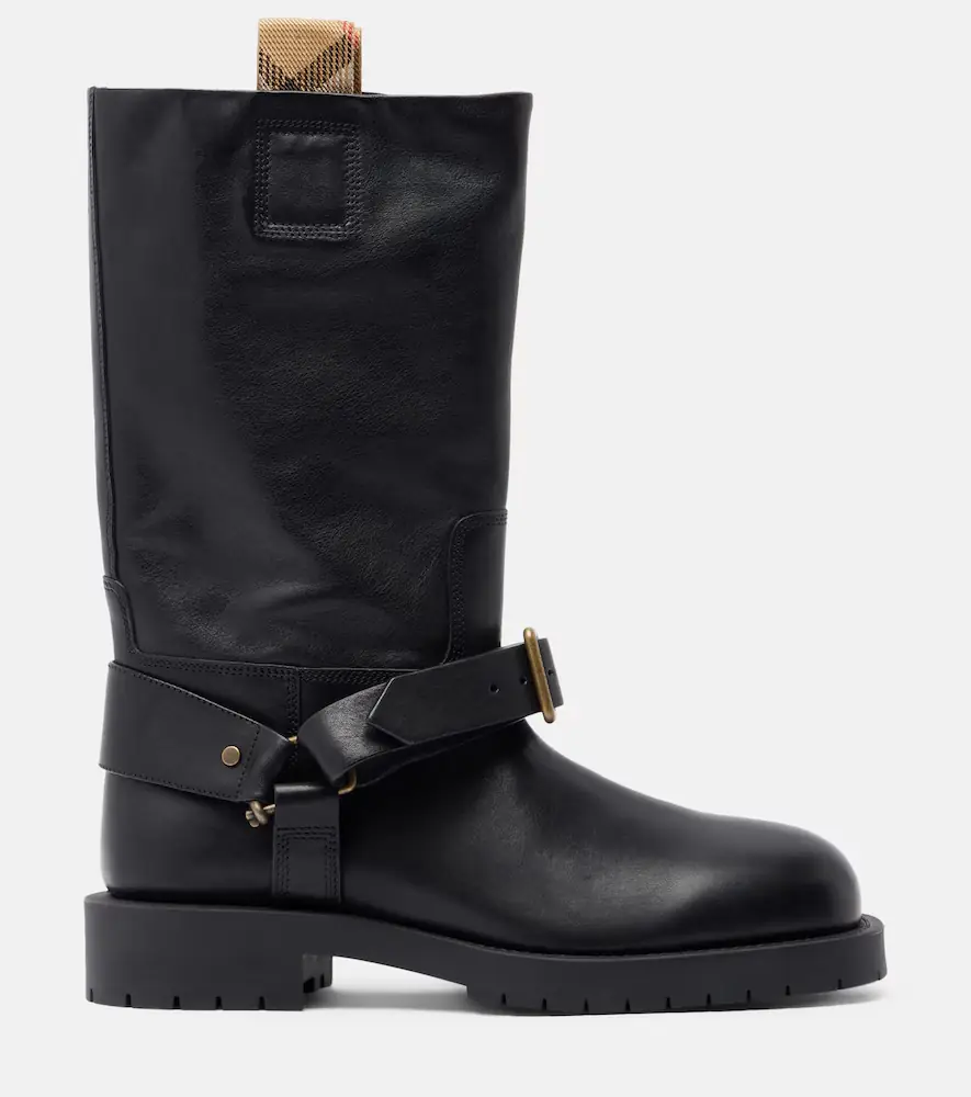 Burberry Soft Saddle leather mid-calf boots | Thumbnail 2