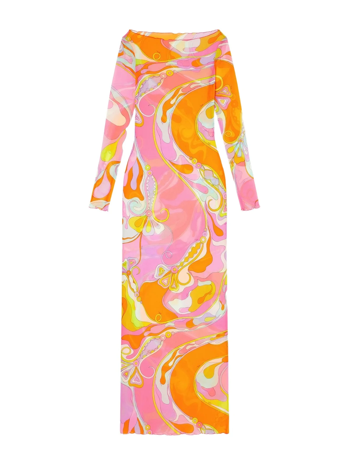 Printed Tulle Maxi Dress Printed Tulle Maxi Dress