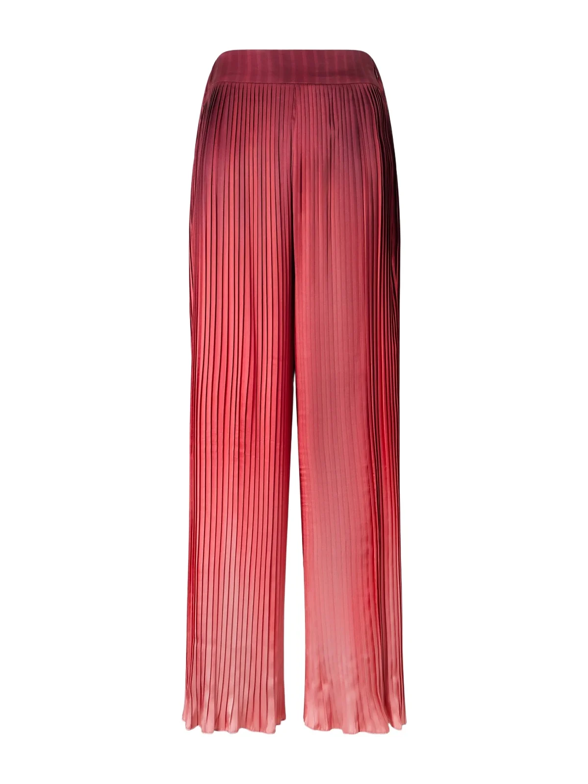 Ombré Plissé-taffeta Wide-leg Pants