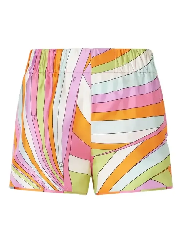 Printed Silk-twill Shorts Printed Silk-twill Shorts
