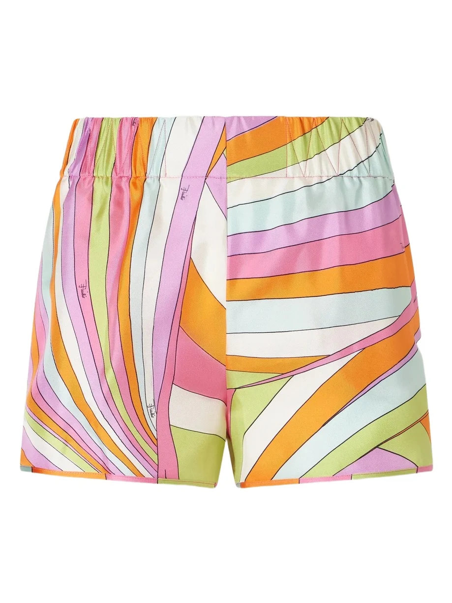 Printed Silk-twill Shorts Printed Silk-twill Shorts