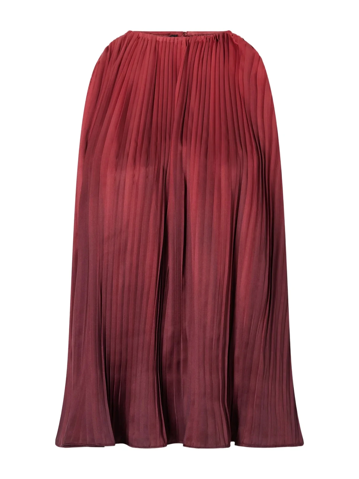 Ombré Plissé-taffeta Top