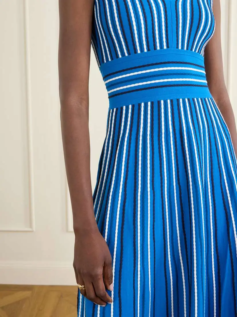 Max Mara Agreste Striped Knitted Midi Dress | Thumbnail 4