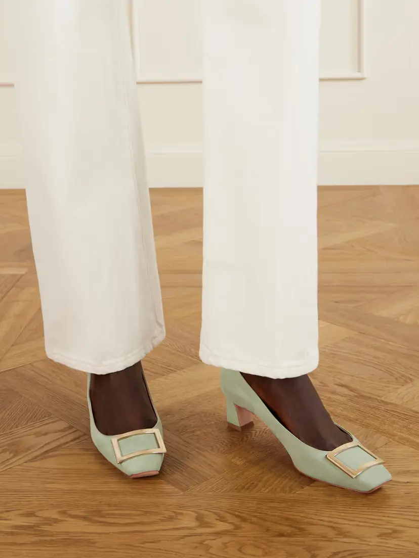 Roger Vivier Belle Vivier Trompette 45 Suede Pumps | Thumbnail 2 Roger Vivier Belle Vivier Trompette 45 Suede Pumps | Thumbnail 2