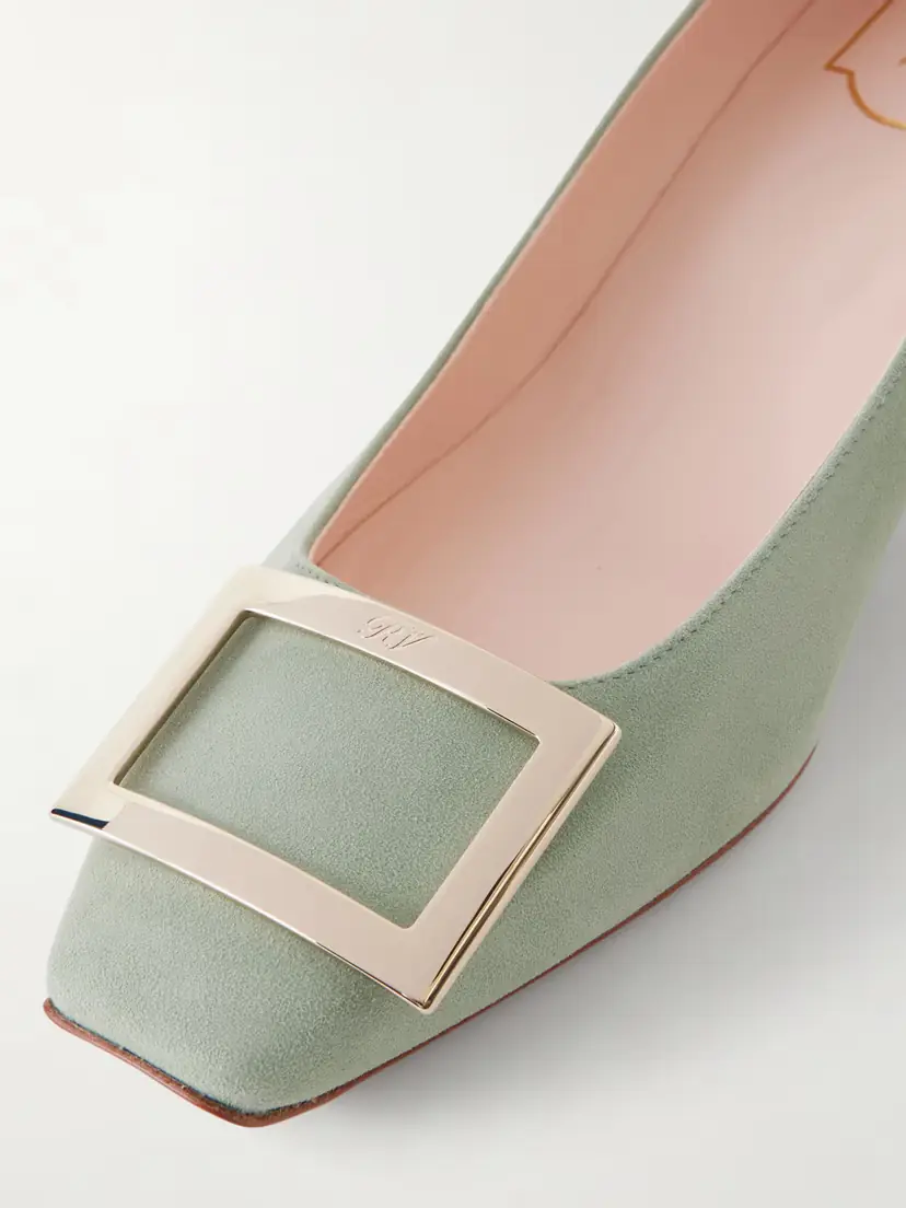 Roger Vivier Belle Vivier Trompette 45 Suede Pumps | Thumbnail 5 Roger Vivier Belle Vivier Trompette 45 Suede Pumps | Thumbnail 5