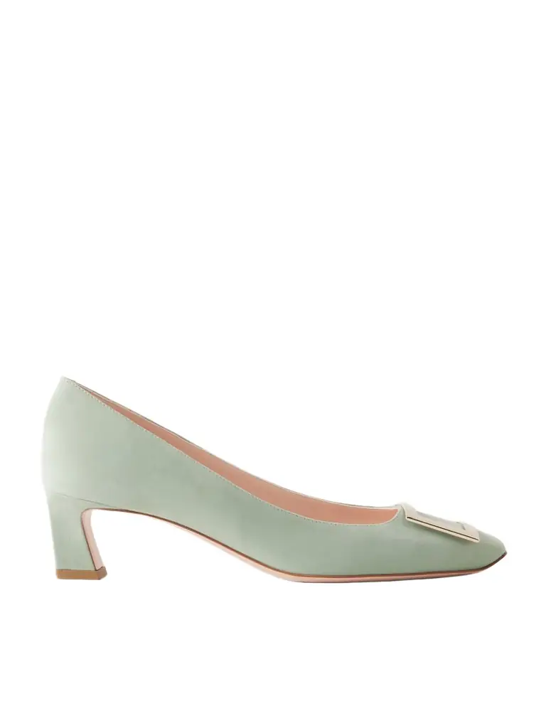 Roger Vivier Belle Vivier Trompette 45 Suede Pumps