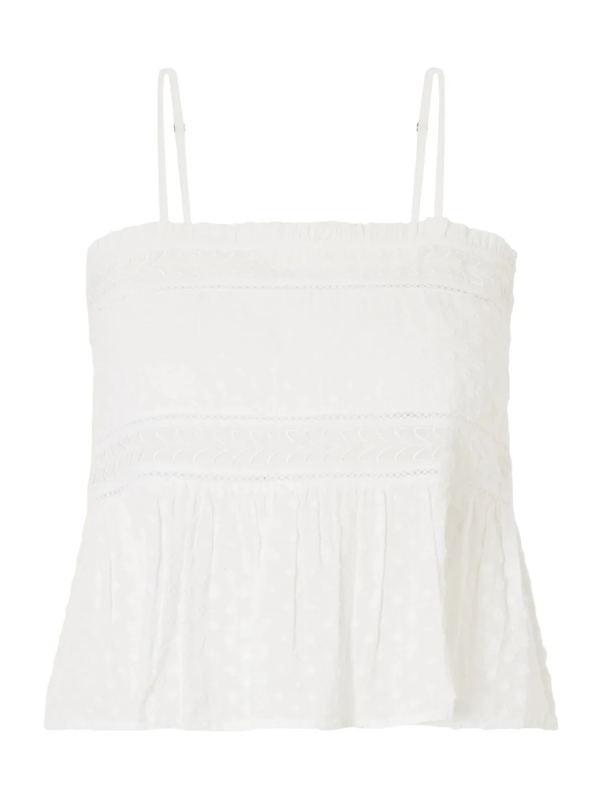 Saskia Embroidered Cotton-voile Top Saskia Embroidered Cotton-voile Top